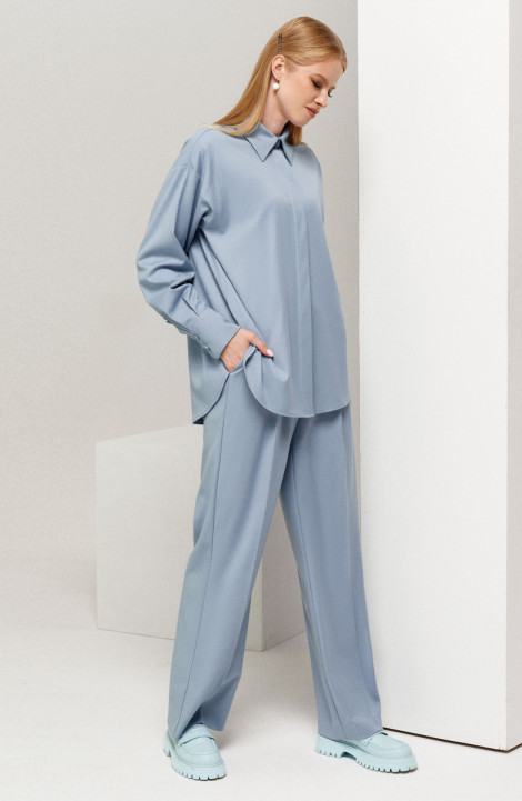 Женская блуза Панда 112340w голубой