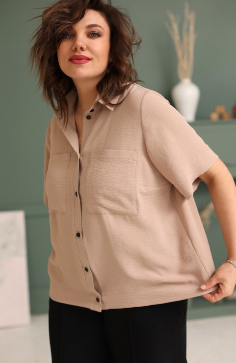 Женская блуза BegiModa 4040 кэмел