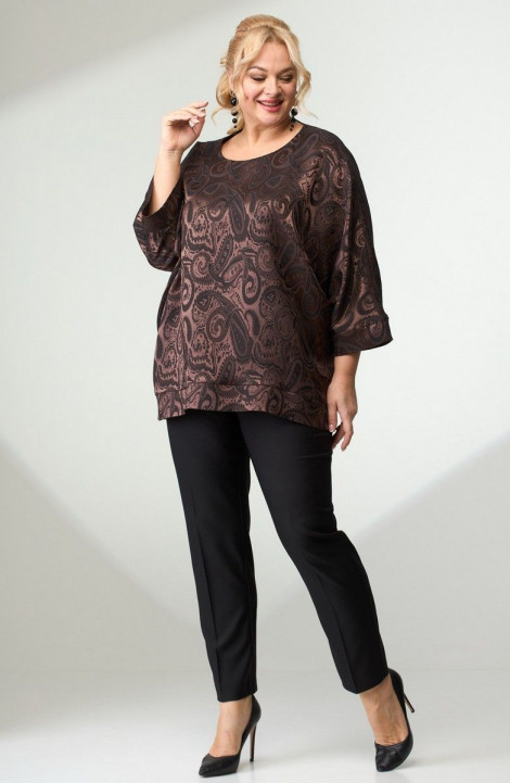 Женская блуза Angelina & Сompany 637/4 шоколад