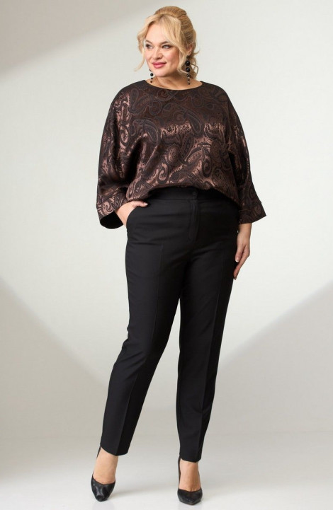 Женская блуза Angelina & Сompany 637/4 шоколад