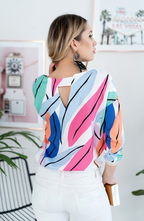Женская блуза Nika.PL 03015 разноцветный
