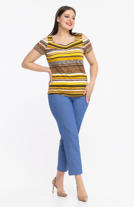 Женская блуза Avila 0121 горчица
