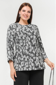 Женская блуза La rouge 6261 серый-(одуванчики)
