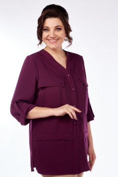 Женская блуза Элль-стиль 2067 ежевика