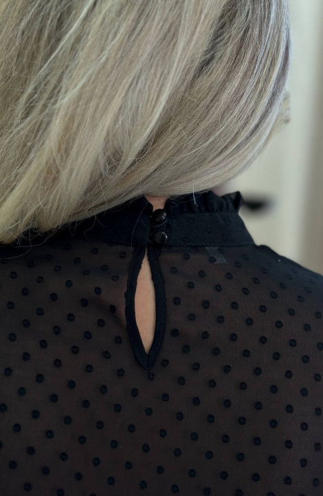Женская блуза LindaLux 1-439 черные_бубочки
