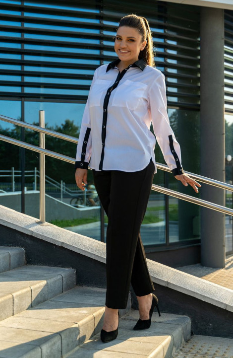 Блуза Andina 117 черный/белый