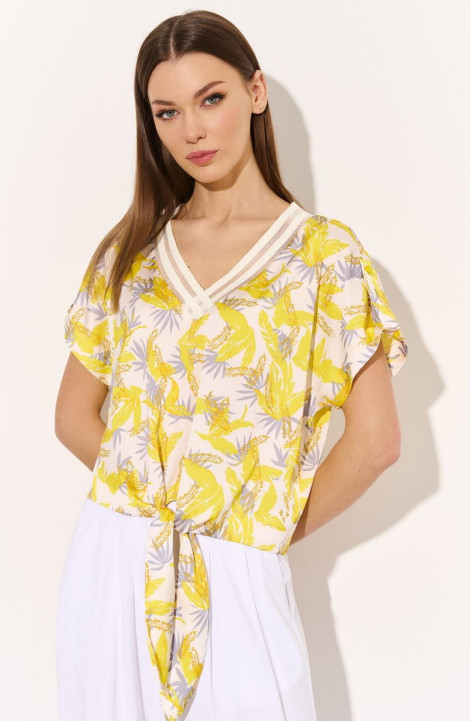 Женская блуза DiLiaFashion 0747 желтый
