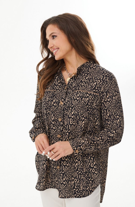Женская блуза MALI 623-064 черно-бежевый