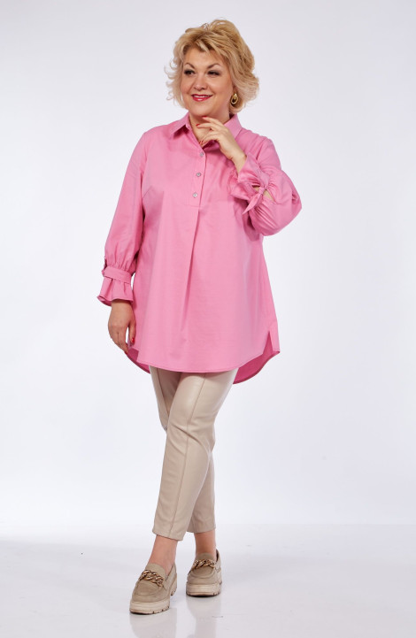 Женская блуза Djerza 0131 розовый
