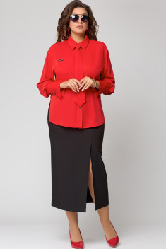 Женская блуза EVA GRANT 7288-1 красный