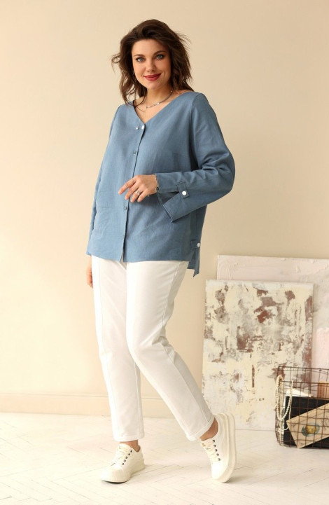 Женская блуза BegiModa 4041 джинс