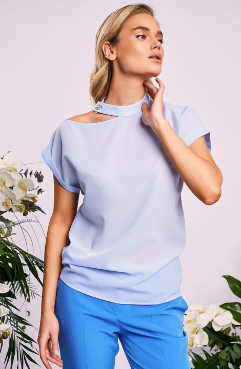Женская блуза KaVaRi 4008.1 голубой