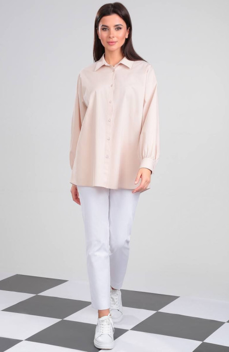 Женская блуза LeNata 11321 бежевый