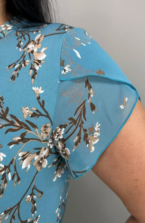 Женская блуза LindaLux 1-378/1 голубая_сакура