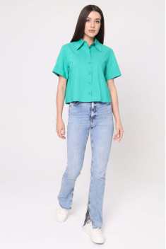 Женская блуза Панда 135740w зеленый