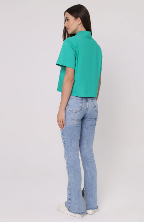 Женская блуза Панда 135740w зеленый