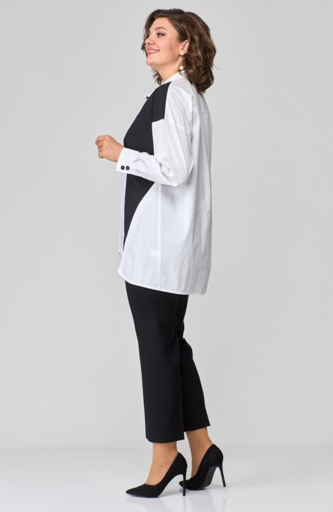 Женская блуза ANASTASIA MAK 1119 черно-белый