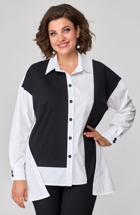 Женская блуза ANASTASIA MAK 1119 черно-белый