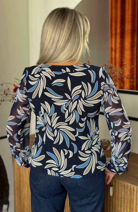 Женская блуза LindaLux 217 лист_на_синем
