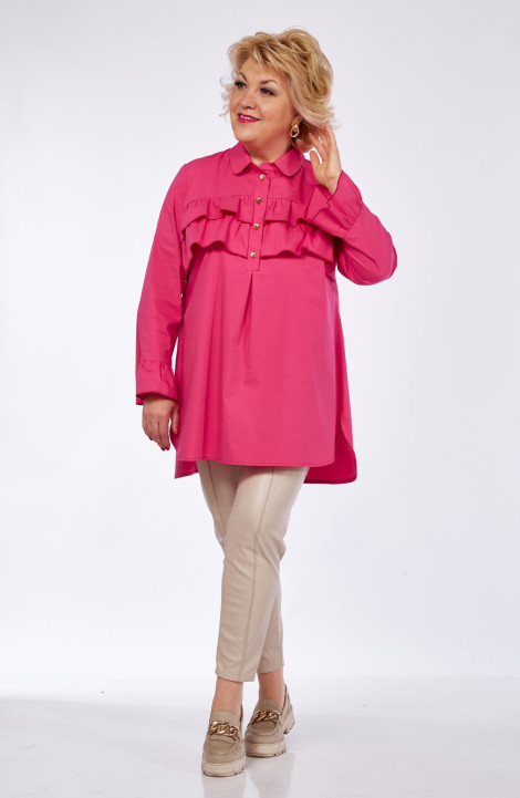 Женская блуза Djerza 0130 розовый
