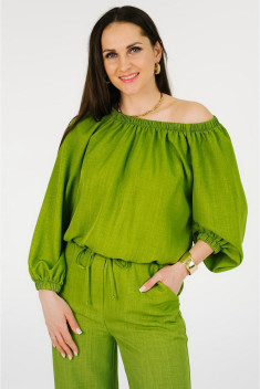 Блуза MONA STYLE FASHION&DESIGN 23038 зеленый