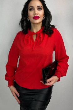 Женская блуза LindaLux 1-113 красный_софт
