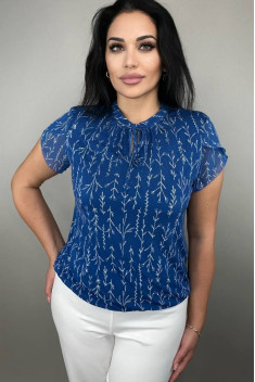 Женская блуза LindaLux 1-378/1 голубая_ветка