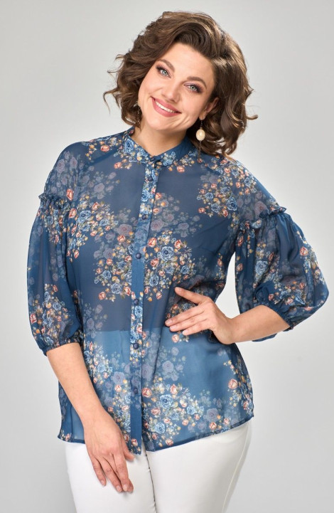 Женская блуза ANASTASIA MAK 1114 синий