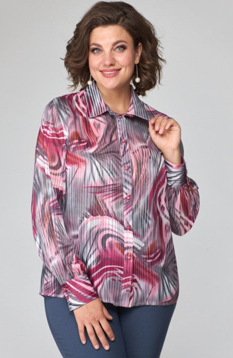 Женская блуза ANASTASIA MAK 1116 серо-розовый