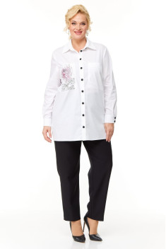 Женская блуза OVERYOU М119 белый