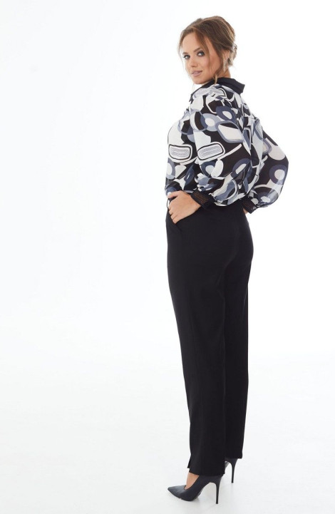 Женская блуза Condra 16129 серый-черный