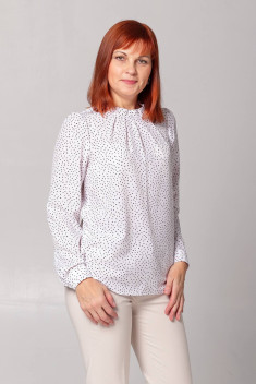 Женская блуза Соджи 594 белый/черный