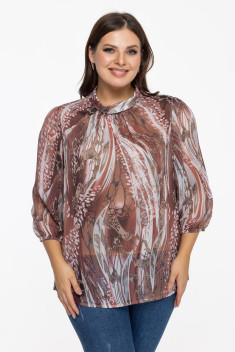Женская блуза Avila 0822 коричневый