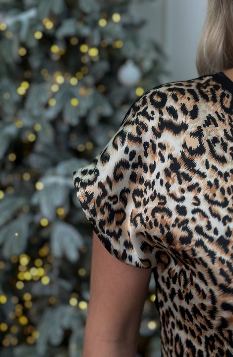 Женская блуза LindaLux 1-194/1 леопард_шелк