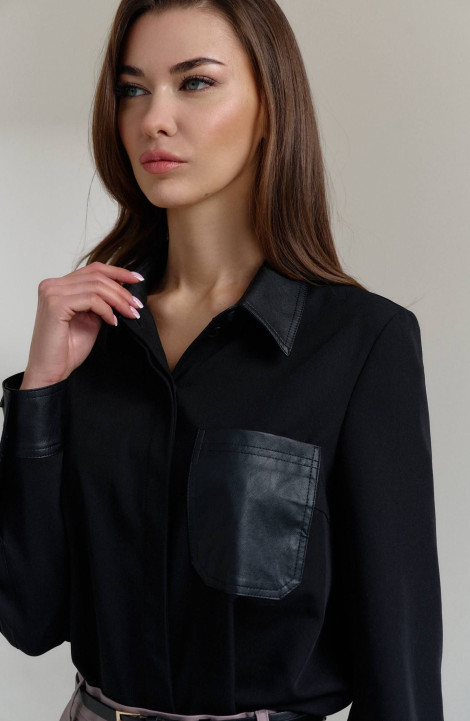 Женская блуза DiLiaFashion 0809 черный
