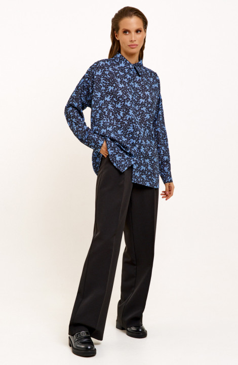 Женская блуза Панда 130740w черно-синий
