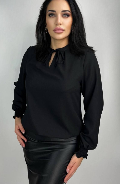 Женская блуза LindaLux 1-113 черный_софт