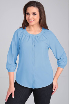 Женская блуза LeNata 12104 голубой