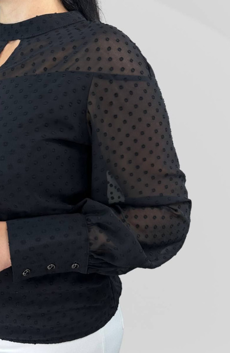 Женская блуза LindaLux 1-317 черный_бубочки