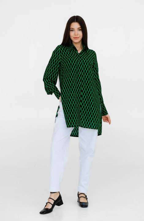 Женская блуза Ivera 5058L черный, зеленый