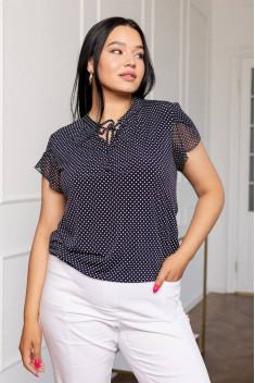 Женская блуза LindaLux 1-378/1 мелкий_горох