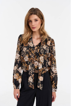 Женская блуза LeNata 10589 рисунок-на-черном