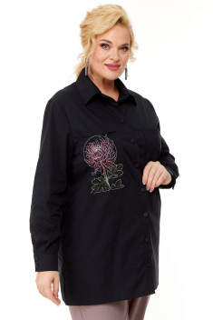 Женская блуза OVERYOU М119-2 черный
