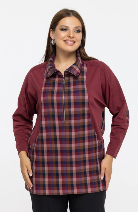 Женская блуза Avila 0942 бордовый
