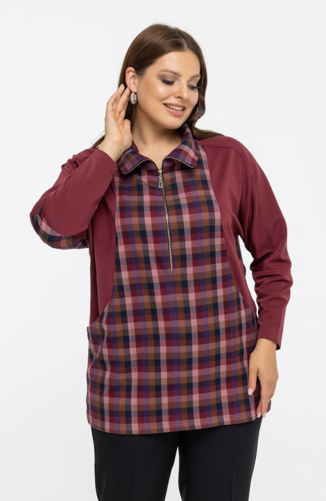 Женская блуза Avila 0942 бордовый
