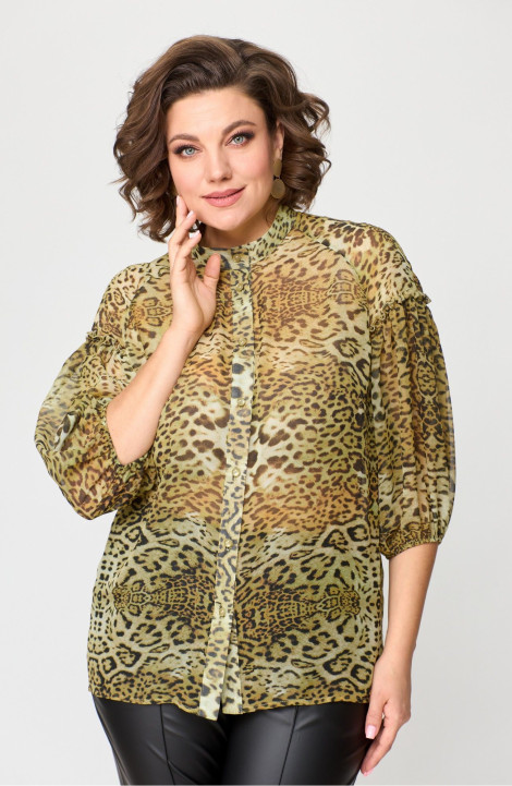 Женская блуза ANASTASIA MAK 1114 желтый_мультиколор
