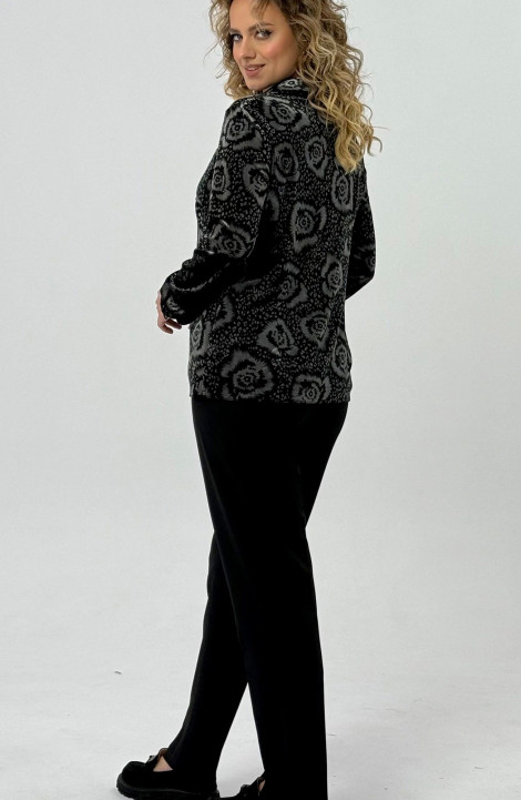 Блуза Condra 16236 черно-серый