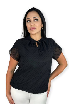 Женская блуза LindaLux 694 черные_бубочки