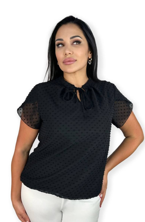 Женская блуза LindaLux 694 черные_бубочки
