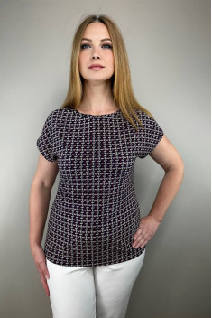 Женская блуза LindaLux 1-194 коричневый_огурец